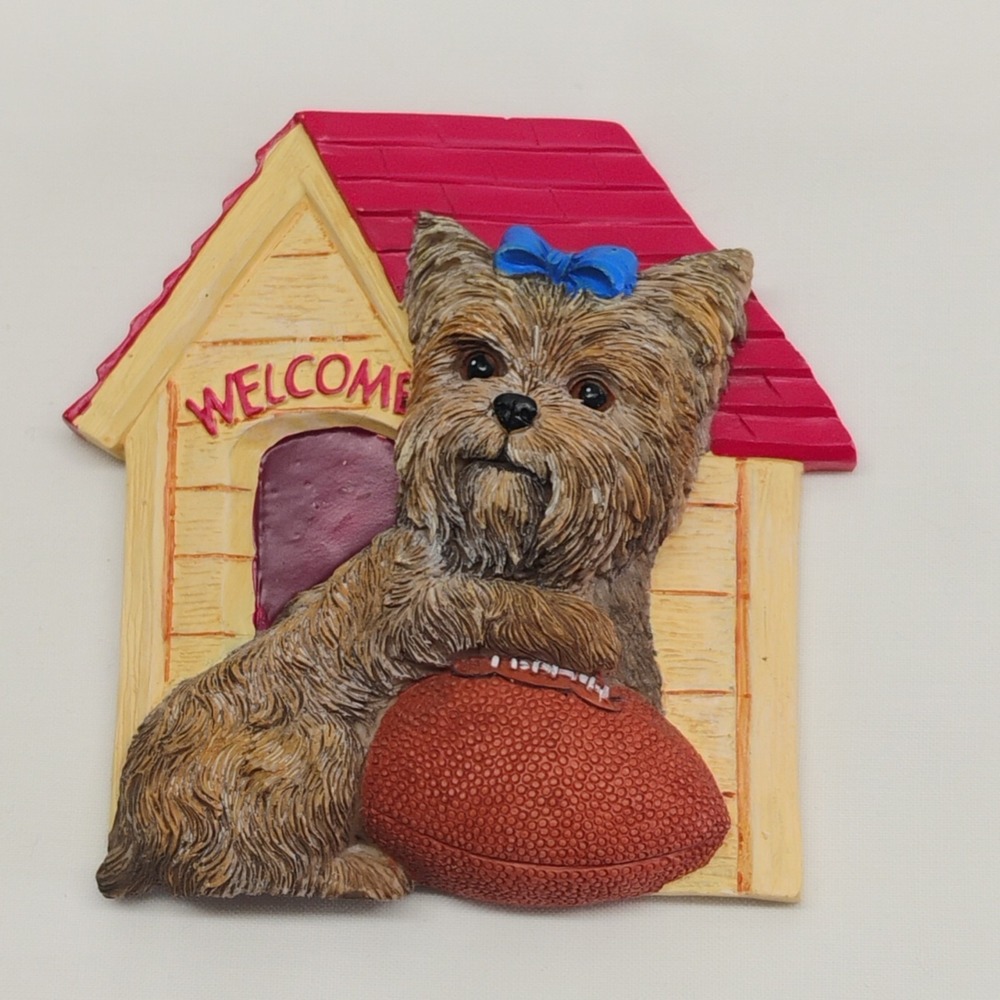 Willabee &‎ Ward YORKIE Welcome Dog House Refrigerator Magnet 2008 007